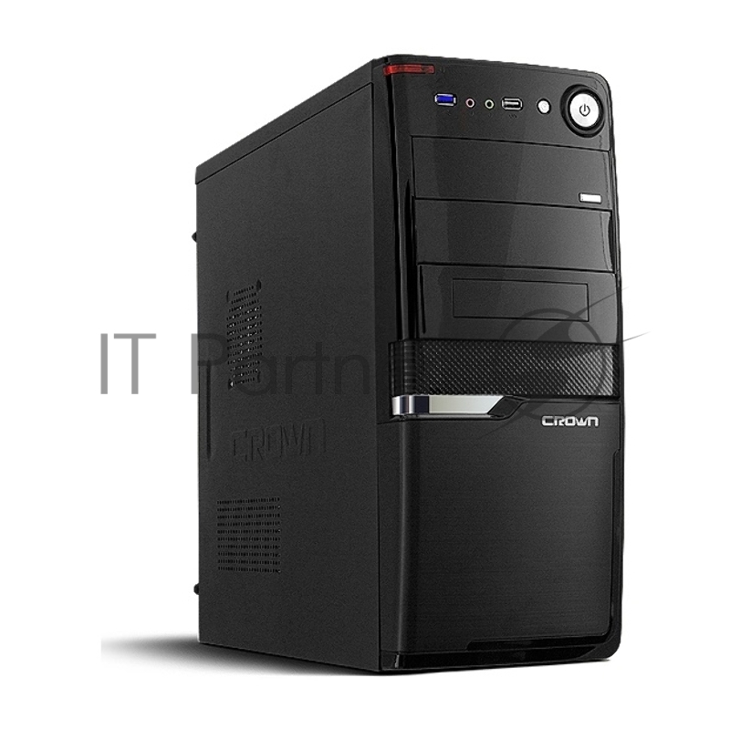 Корпус CROWN Корпус Miditower CMC-SM160 black ATX w/o , USB2.0