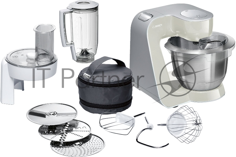 Кухонный комбайн Bosch MUM58L20 1000Вт серый/серебристый