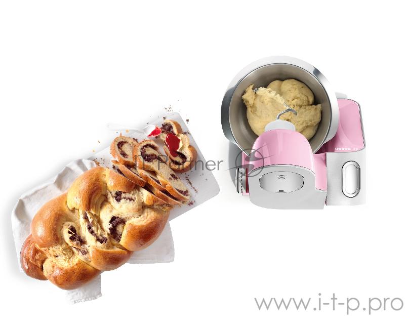 Кухонный комбайн Bosch MUM58K20 1000Вт розовый/серебристый