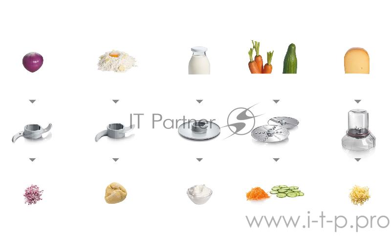 Кухонный комбайн Bosch MCM3401M 800Вт черный/нержавеющая сталь