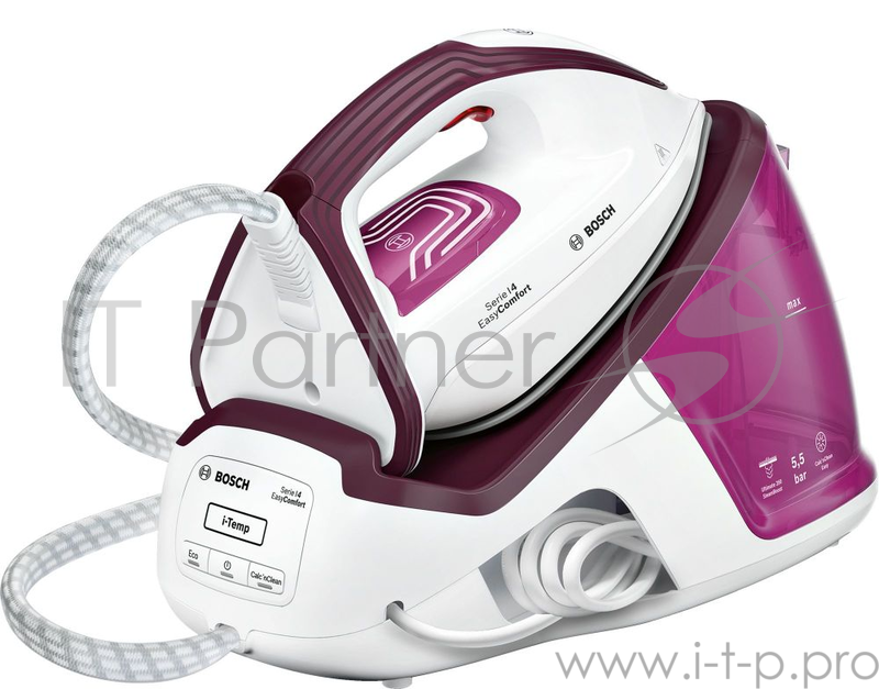 Паровая станция Bosch TDS4020 розовый/фиолетовый