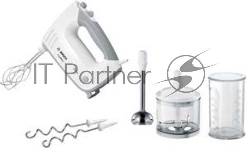 Миксер ручной Bosch MFQ36480 450Вт белый/серый