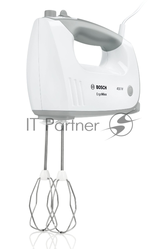 Миксер ручной Bosch MFQ36480 450Вт белый/серый
