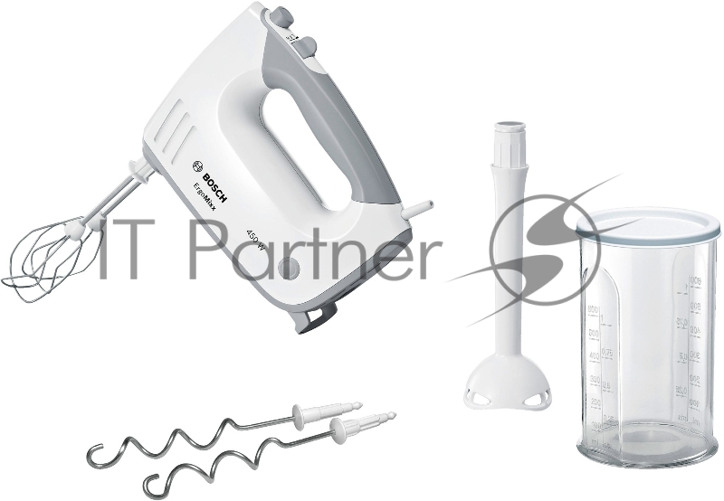 Миксер ручной Bosch MFQ 36440 450Вт белый/серый