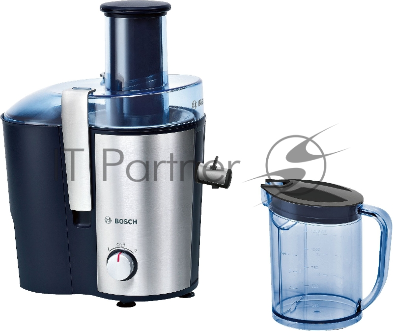 Соковыжималка центробежная Bosch MES3500 серебристый/синий
