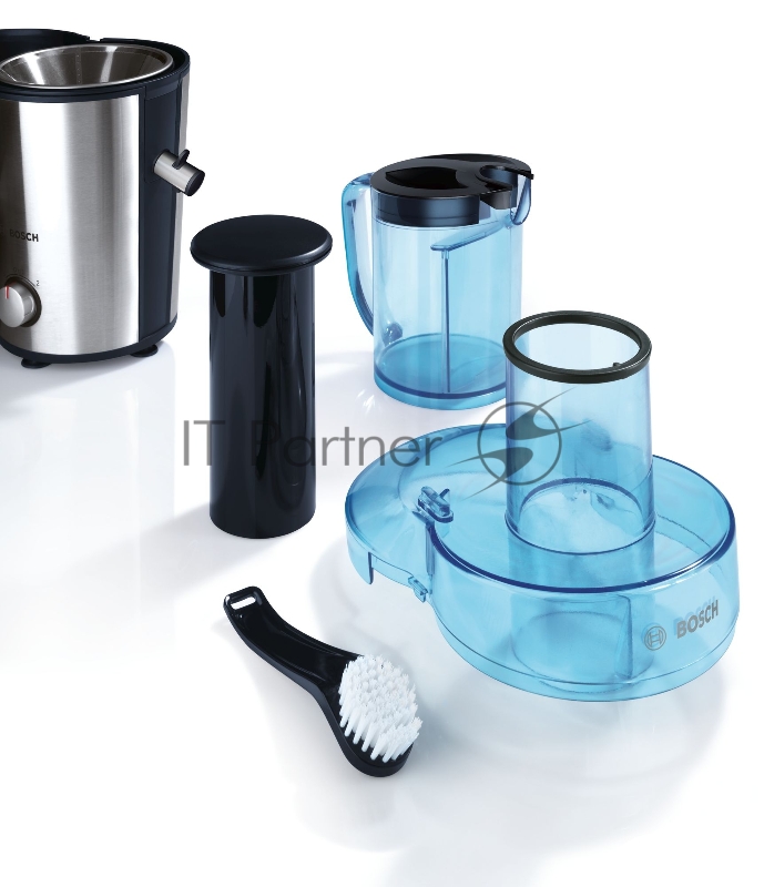 Соковыжималка центробежная Bosch MES3500 серебристый/синий