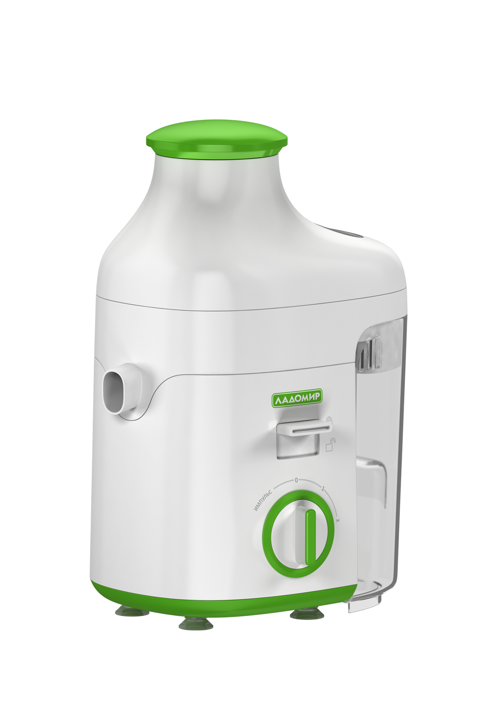 Соковыжималка электрическая ЛАДОМИР 16 арт 4 бело-зеленый