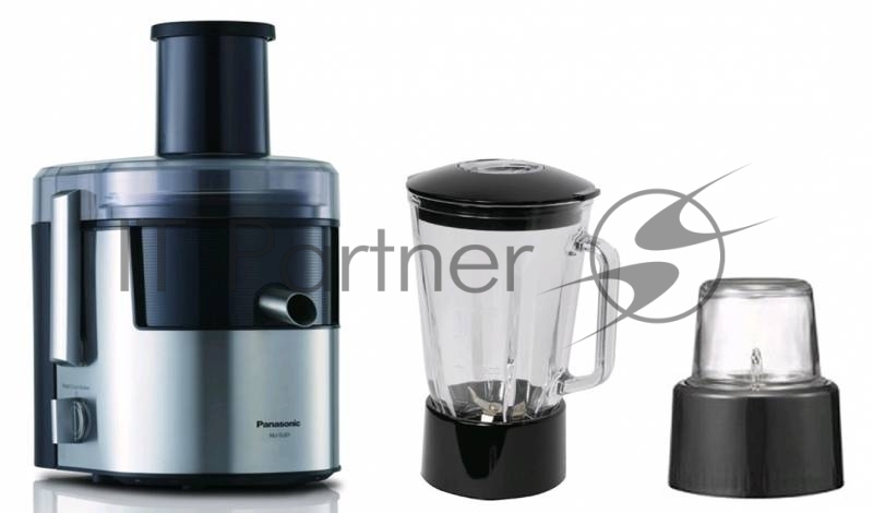 Соковыжималка центробежная Panasonic MJ-DJ31STQ 800Вт рез.сок.:1500мл. серебристый/черный