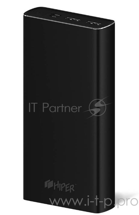 Мобильный аккумулятор Hiper MPX20000 Li-Pol 20000mAh 3A+2A серебристый 2xUSB