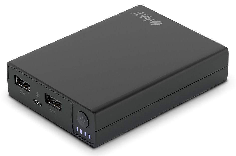 Мобильный аккумулятор Hiper RP10000 Li-Ion 10000mAh 2.1A+1A черный 2xUSB
