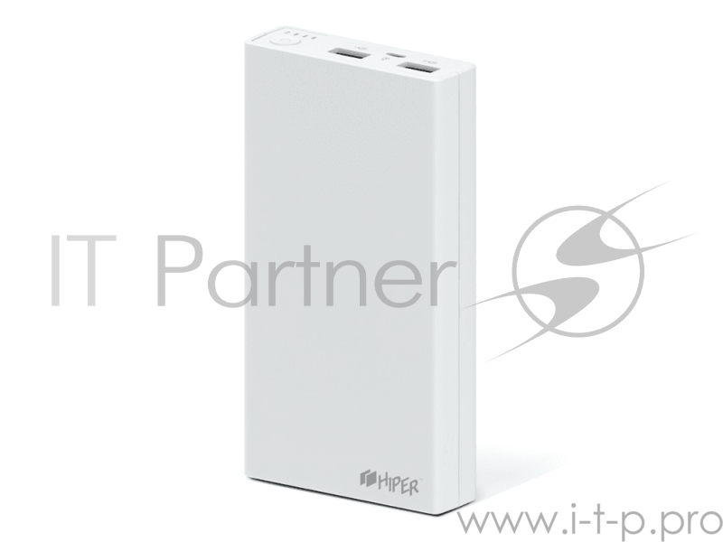 Мобильный аккумулятор Hiper RP15000 Li-Ion 15000mAh 2.1A+1A белый 2xUSB