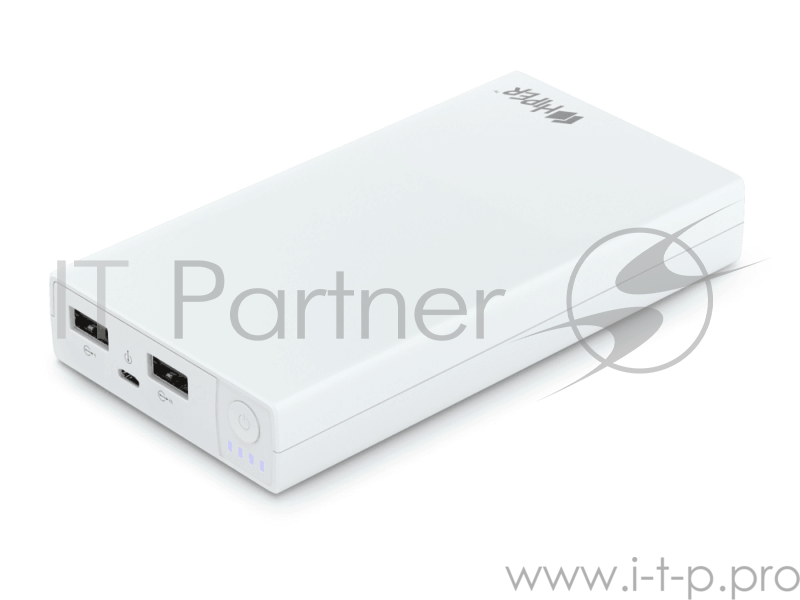 Мобильный аккумулятор Hiper RP15000 Li-Ion 15000mAh 2.1A+1A белый 2xUSB