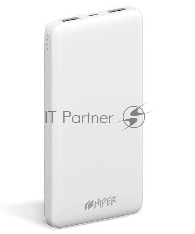 Мобильный аккумулятор Hiper ST10000 Li-Pol 10000mAh 2.1A+2.1A белый 2xUSB