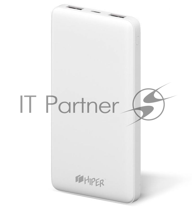 Мобильный аккумулятор Hiper ST10000 Li-Pol 10000mAh 2.1A+2.1A белый 2xUSB