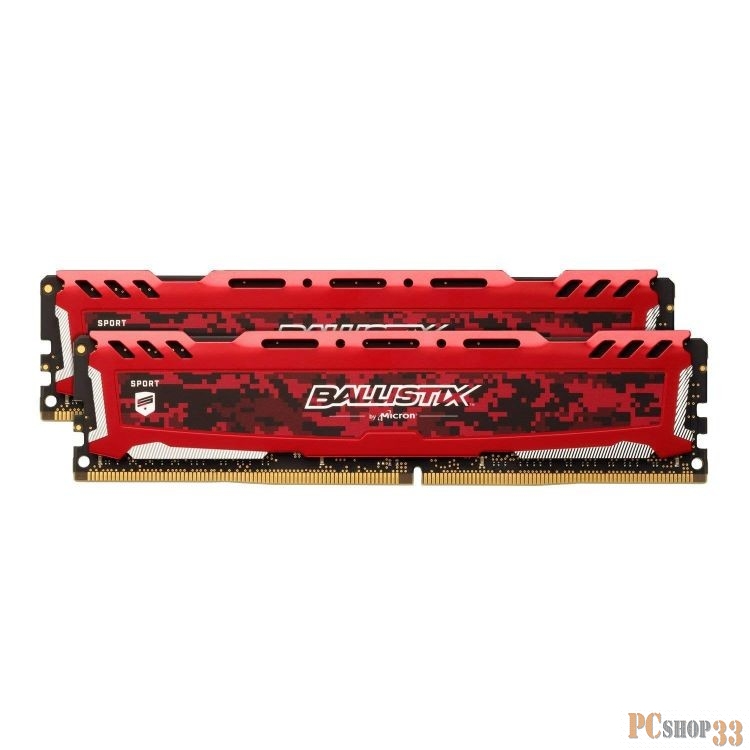Память DDR4 16Gb 2x8Gb (pc-24000) 3000MHz Crucial Ballistix Sport LT Red CL15 SRx8 BLS2K8G4D30AESEK