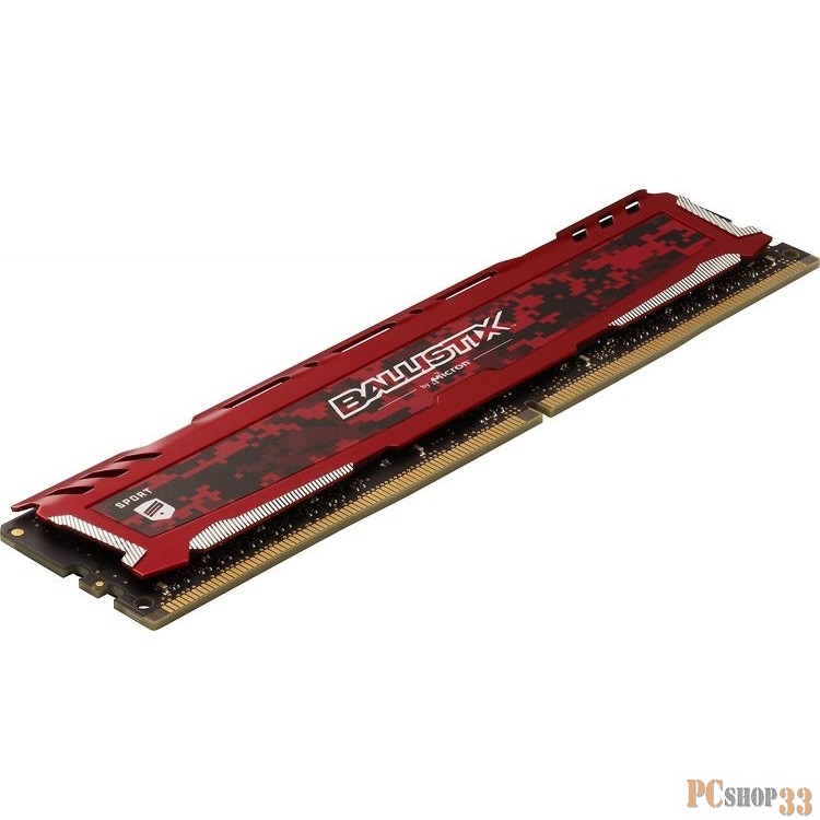 Память DDR4 16Gb 2x8Gb (pc-24000) 3000MHz Crucial Ballistix Sport LT Red CL15 SRx8 BLS2K8G4D30AESEK
