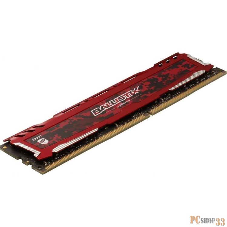 Память DDR4 16Gb (pc-24000) 3000MHz Crucial Ballistix Sport LT Red CL15 DRx8 BLS16G4D30AESE