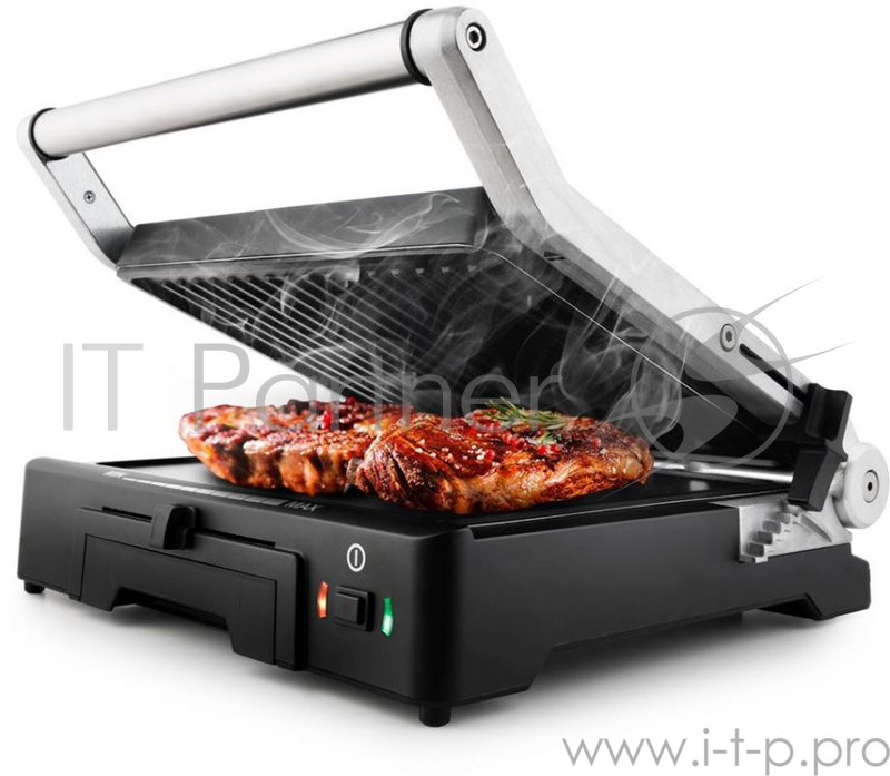 Электрогриль Kitfort КТ-1633 1800Вт серебристый