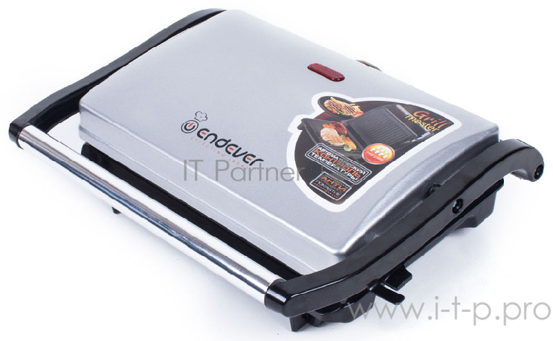 Электрогриль ENDEVER Grillmaster 115 серебристый/черный