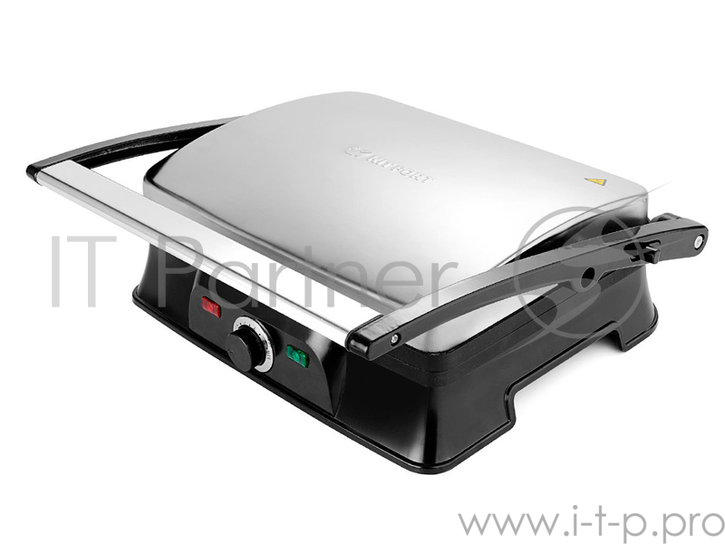 Электрогриль Kitfort KT-1627 серебристый/черный