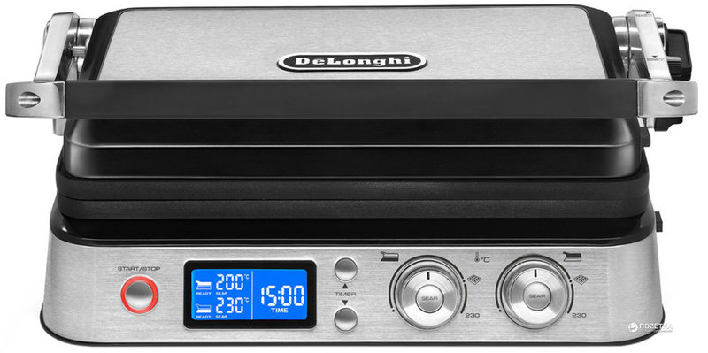 Электрогриль Delonghi CGH1012D 2000 Вт. серебристый/черный