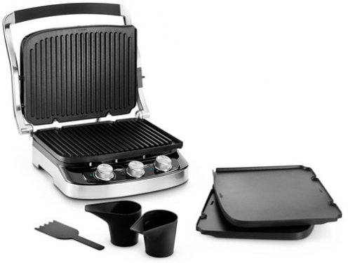 Электрогриль Delonghi CGH912C 1500 Вт. серебристый/черный