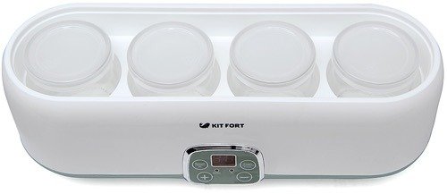 Йогуртница Kitfort KT-2007 белый/зеленый