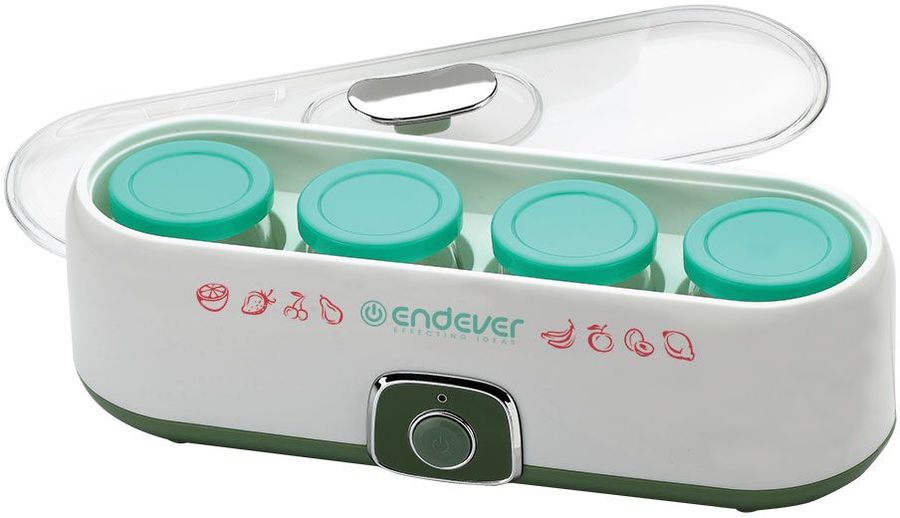 Йогуртница Endever Vita-120, 20Вт, на 4 порции, баночки стекло 200 мл, температура приготовления 42С