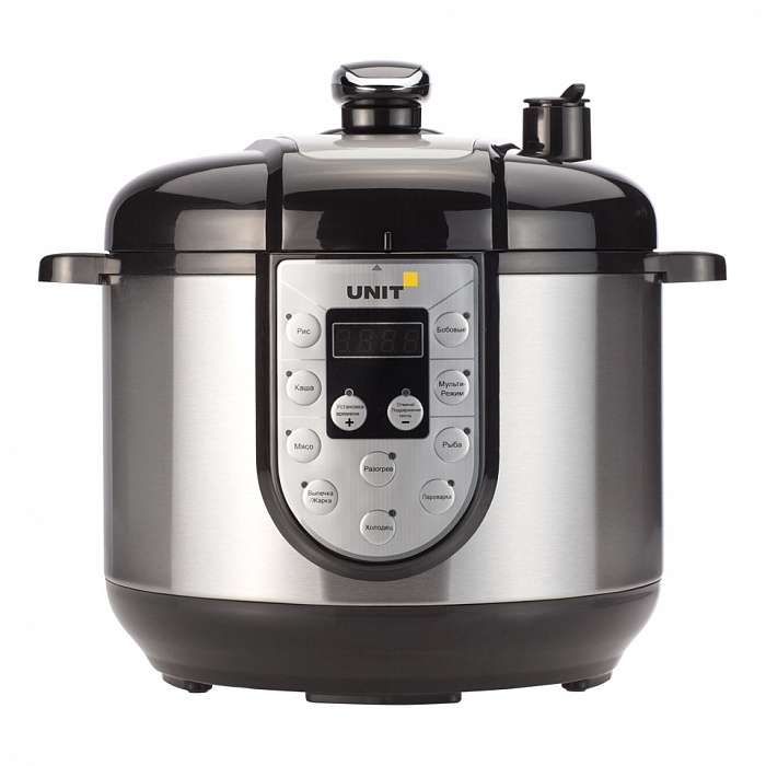 Мультиварка-скороварка UNIT USP-1095D серебристый/черный
