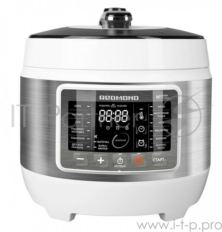 Мультиварка-скороварка Redmond RMC-PM503 5л 900Вт белый/серебристый