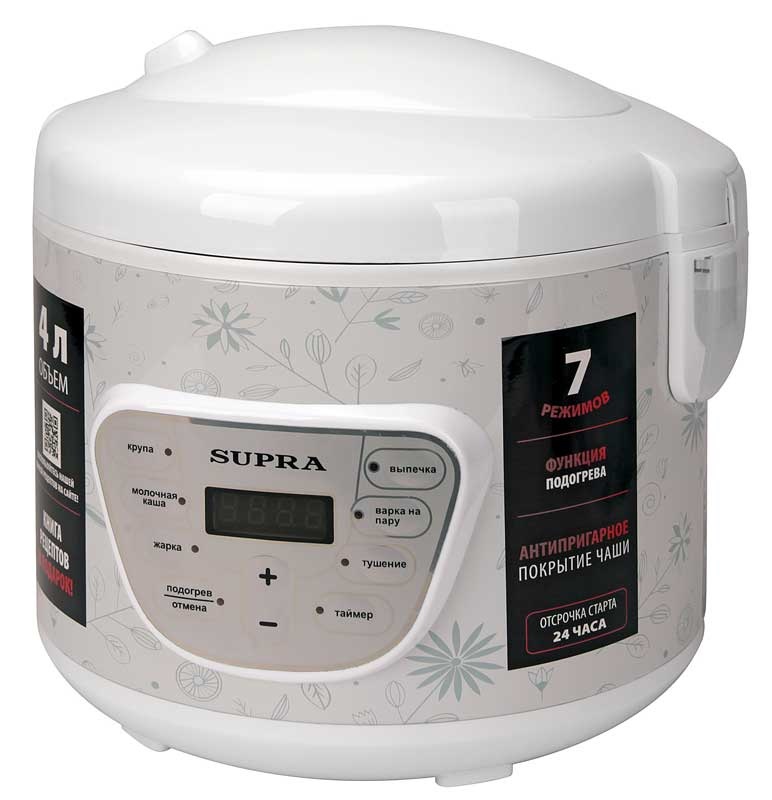 Мультиварка Supra MCS-4704 5л 900Вт белый