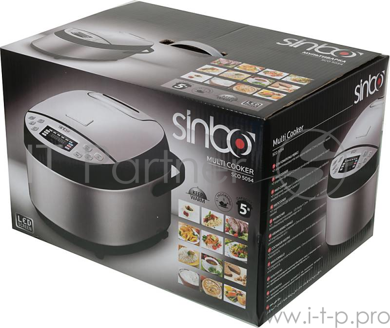 Мультиварка Sinbo SCO 5054 5 л. 860 Вт. серебристый/черный
