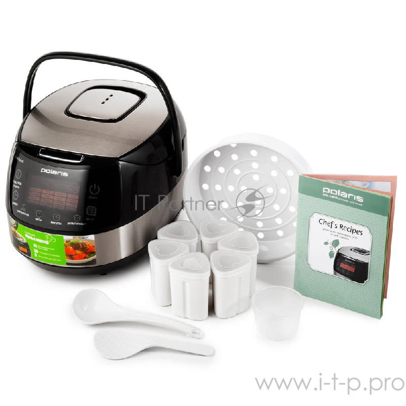 Мультиварка Polaris PMC 0517AD 5л 860Вт серебристый/черный