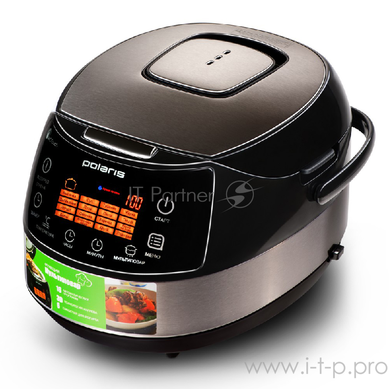 Мультиварка Polaris PMC 0517AD 5л 860Вт серебристый/черный