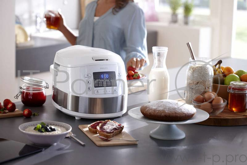 Мультиварка Philips HD4731/03 5л 980Вт белый/серебристый