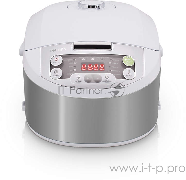 Мультиварка Philips HD3136/03 4л 980Вт серебристый/белый