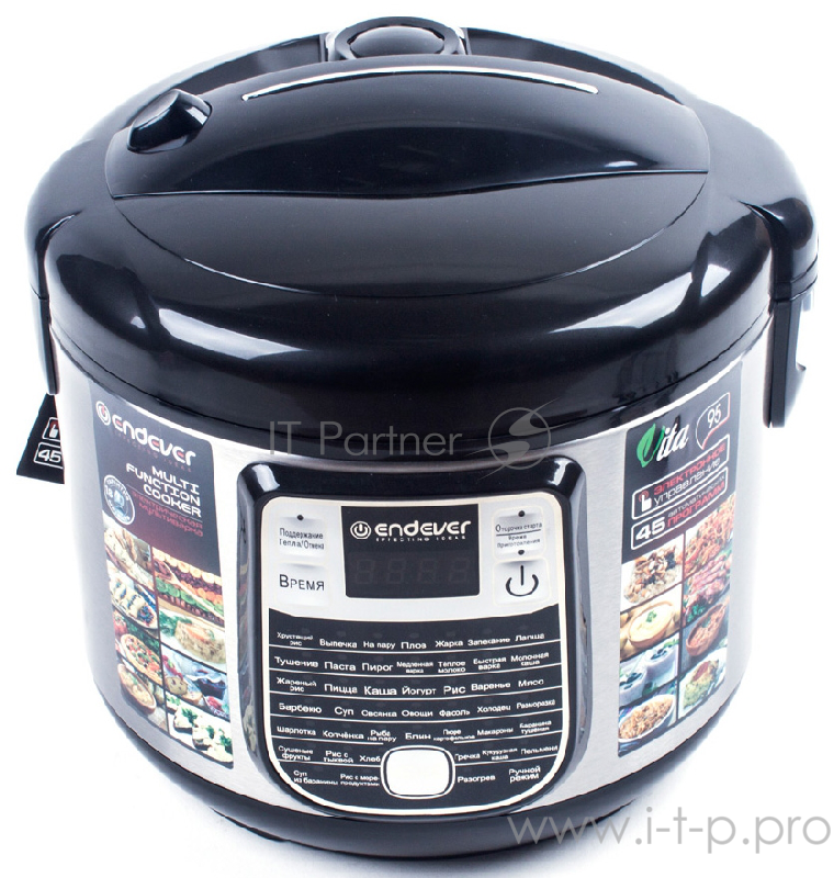 Мультиварка Endever Vita 95 черный/стальной
