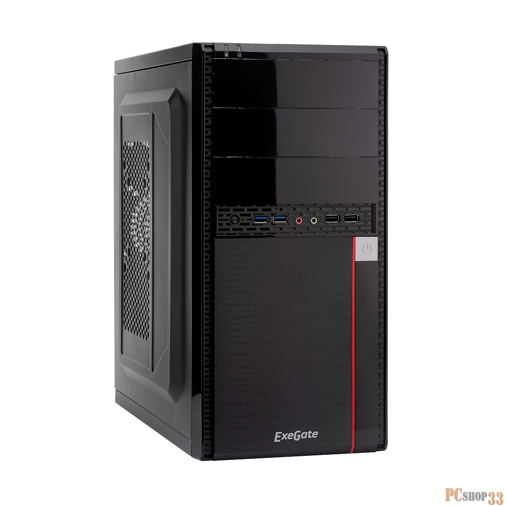 Корпуса Exegate EX277439RUS Корпус Minitower MA-371X Black, mATX без БП