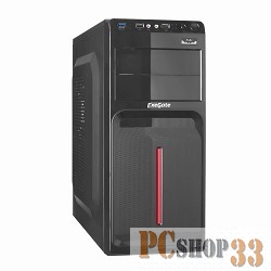 Корпуса Exegate EX264158RUS Корпус Miditower Exegate AB-221U Black, БП AB400, 80mm, ATX, 3*SATA, 2*USB+1*USB3.0, Audio