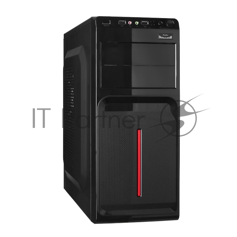 Корпуса Exegate EX247936RUS Корпус Miditower Exegate AB-221 Black, БП AB450, 80mm, ATX, 3*SATA, USB, Audio