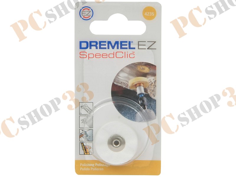 Аксессуар к инструменту - полировальный диск Dremel 423S 2615S423JA, матерчатый