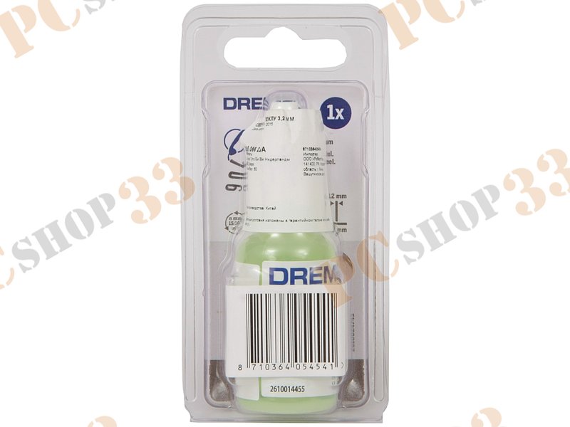 Аксессуар к инструменту - сверло Dremel 662 26150662JA, 3.2мм, по стеклу