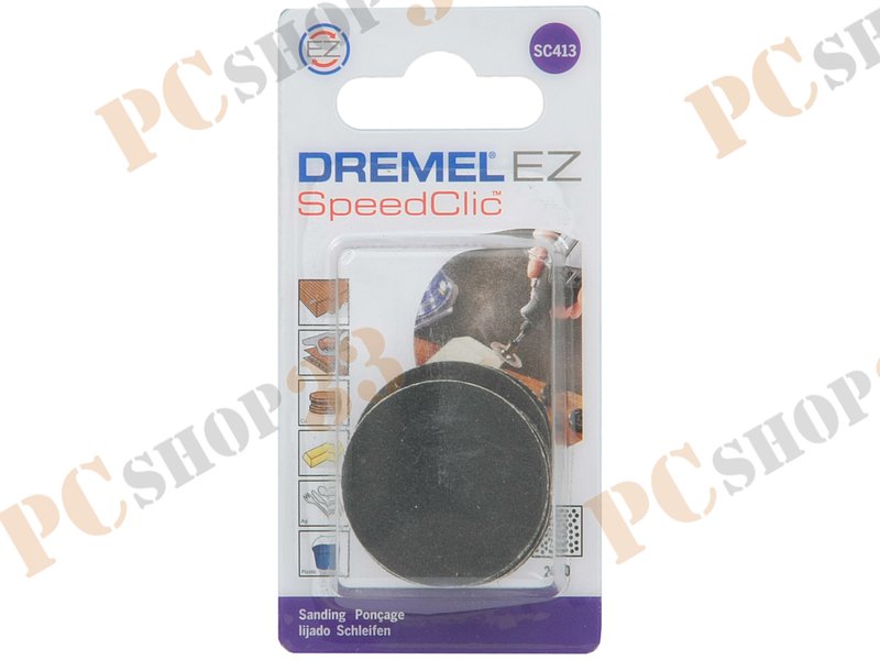 Аксессуар к инструменту - шлифовальный диск Dremel SC413 2615S413JA, 30мм, зерно 240 (6шт./уп.)