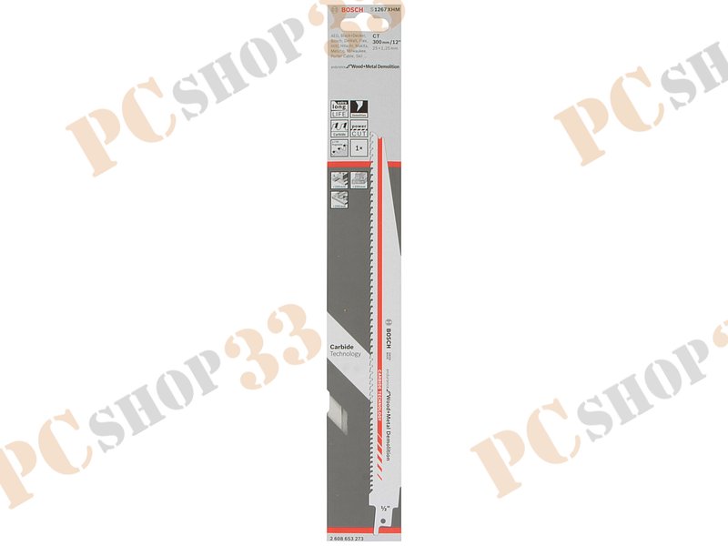 Оснастка к ножовке пильное полотно Bosch S 1267 XHM 2608653273, для древесины и металла