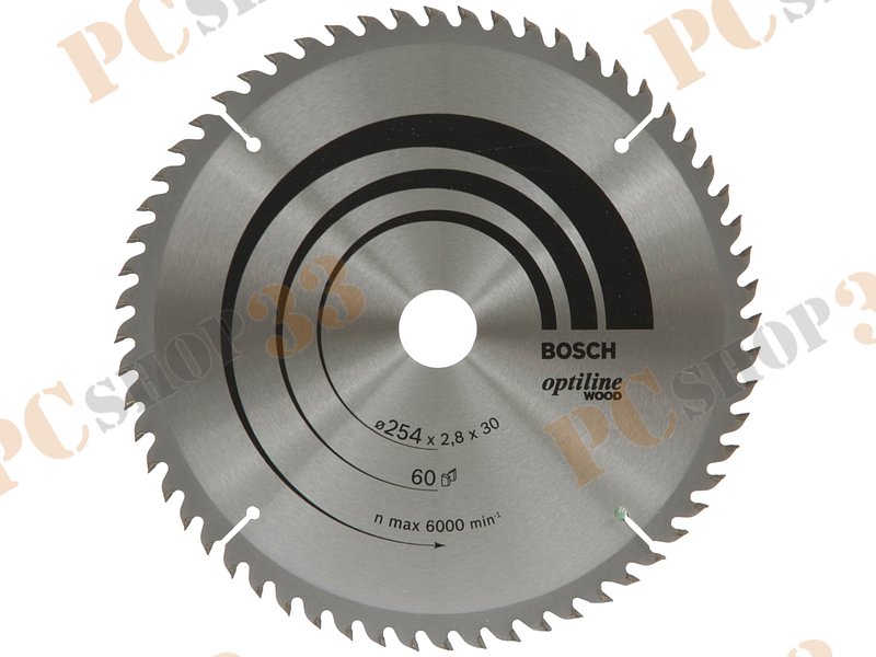 Оснастка к дисковой пиле пильный диск Bosch Optiline Wood 2608640444, по дереву