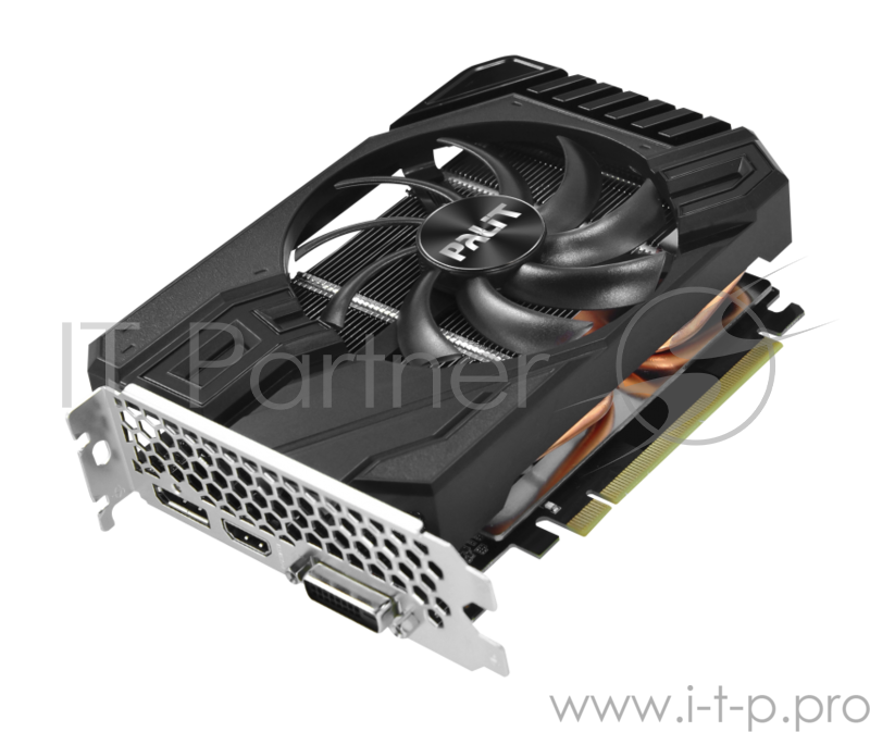 Видеокарта Palit GeForce GTX 1660 StormX OC 6ГБ (GeForce GTX 1660, DDR5, DVI, HDMI, DP) (PCI-E)
