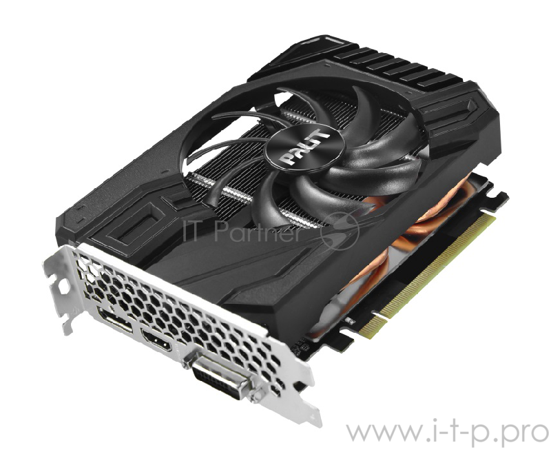 Видеокарта Palit GeForce GTX 1660 StormX OC 6ГБ (GeForce GTX 1660, DDR5, DVI, HDMI, DP) (PCI-E)