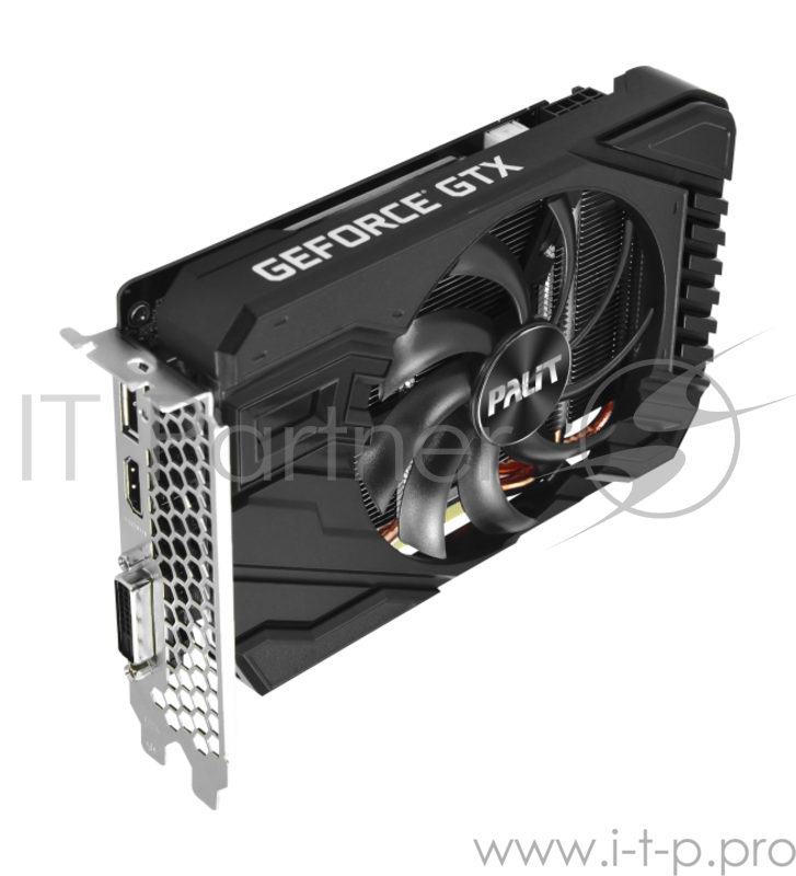 Видеокарта Palit GeForce GTX 1660 StormX OC 6ГБ (GeForce GTX 1660, DDR5, DVI, HDMI, DP) (PCI-E)