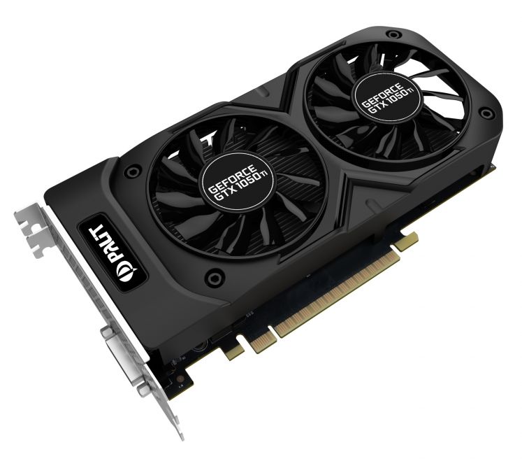 Видеокарта Palit GeForce GTX 1050 Ti Dual 4ГБ (GeForce GTX 1050 Ti, DDR5, DVI, HDMI, DP) (PCI-E)