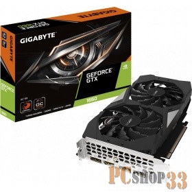 Видеокарта GIGABYTE GeForce GTX 1660 OC 6G 6ГБ GV-N1660OC-6GD (GeForce GTX 1660, DDR5, HDMI, 3xDP) (PCI-E)